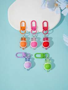 Cute Glow In The Dark Mini Turtle Keychain, Colorful Luminous Resin Tortoise Bag Charm, Snap Hook Backpack Pendant Decoration Gift - Multi-color - View 1