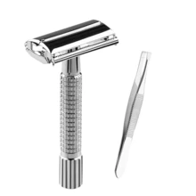 Unisex Double Edge Safety Razor And Nose Hair Trimmer Beard Tool - Fits All Double Edge Razor Holders, Exquisite Gift Box Packaging - Multi-pack - View 10