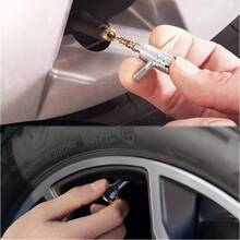 17pcs Car Tire Valve Stem Repair Tool Set, Vacuum Tyre Valve Puller, Valve Core Remover Installer Kit With Rubber Valves & Caps - A - View 4