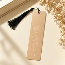 1pc Minimalist Line Floral Art Bookmark, Suitable For Teachers And Book Lovers, Durable Page Marker Bookmark Gift - Multicolor - View 10