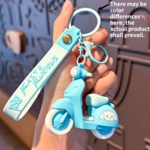 Hasbro 1 Creative Sanrio Cute Motorcycle-Shaped Keychain, Bag Pendant, Car Key Chain. The Cute Appearance Is Combined With Design. The Soft Rubber Material Is Light And Free Of Burden, And The Pendant Structure Is Stable - Multi-color - View 6