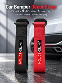 Car Decorative Tow Strap For Front/Rear Bumper, Heavy Duty Nylon Racing Trailer Belt, Universal Fit For JDM & Off-Road Vehicles - A - View 9