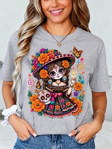 Women T-Shirts - Grey - View 1