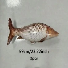2/4/8pcs Sea Bass Shaped Balloons, Suitable For Fishing Party Decoration, Father's Day Gift, Fishing Theme Angler Base Room Decor Props - View 9