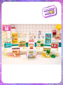 MGA Entertainment MGA's Miniverse Make It Mini Spaces Furniture Mini Collectibles, Mystery Surprise Pack, DIY Crafts With Replica Plants & Food, Customizable Desktop Display Gift, NOT Edible - Multicolor - View 3