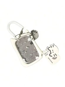 Cats Ear Photocard Holders Card Covers Keychain Pendant Photocard Case Creative Photo Sleeve Credit Card Protecto - White - View 2