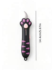 Cute Cat Paw Retractable Utility Knife - Portable Curved Blade Box Opener, Non-Slip Handle, Suitable For Home Package Unboxing, Crafting, Back To School And Office Desk Accessories - Multiple Styles - View 5
