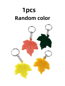 Portable Plastic Box Opener, Black, Red, Yellow, Orange, 5*4.5CM With Simple Maple Leaf Shape, Suitable For Opening Express Cartons And Packages, Key Chain Pendants And Bag Accessories. - Multicolor - View 13