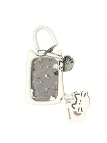 Cats Ear Photocard Holders Card Covers Keychain Pendant Photocard Case Creative Photo Sleeve Credit Card Protecto - White - View 6
