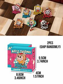 Labubu The Monsters Let's Checkmate Series Blind Box Magnetic Fridge Magnets, 6 Regular Styles + 1 Hidden Edition, Memo Board Decorative Stickers, Toy Blind Box Collectible, Birthday And Christmas Gift - Multicolor - View 12