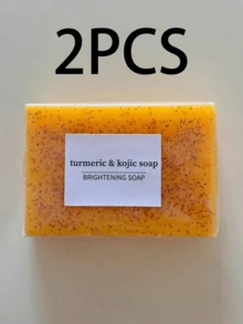 1/3 Pcs Turmeric Lemon Curcumin Soap 100g, Suitable For Face, Bath And Cleaning, Handmade Soap, Rich Foam, Deep Cleansing And Smoothing Skin, Contains Essential Oils - Yellow - View 11