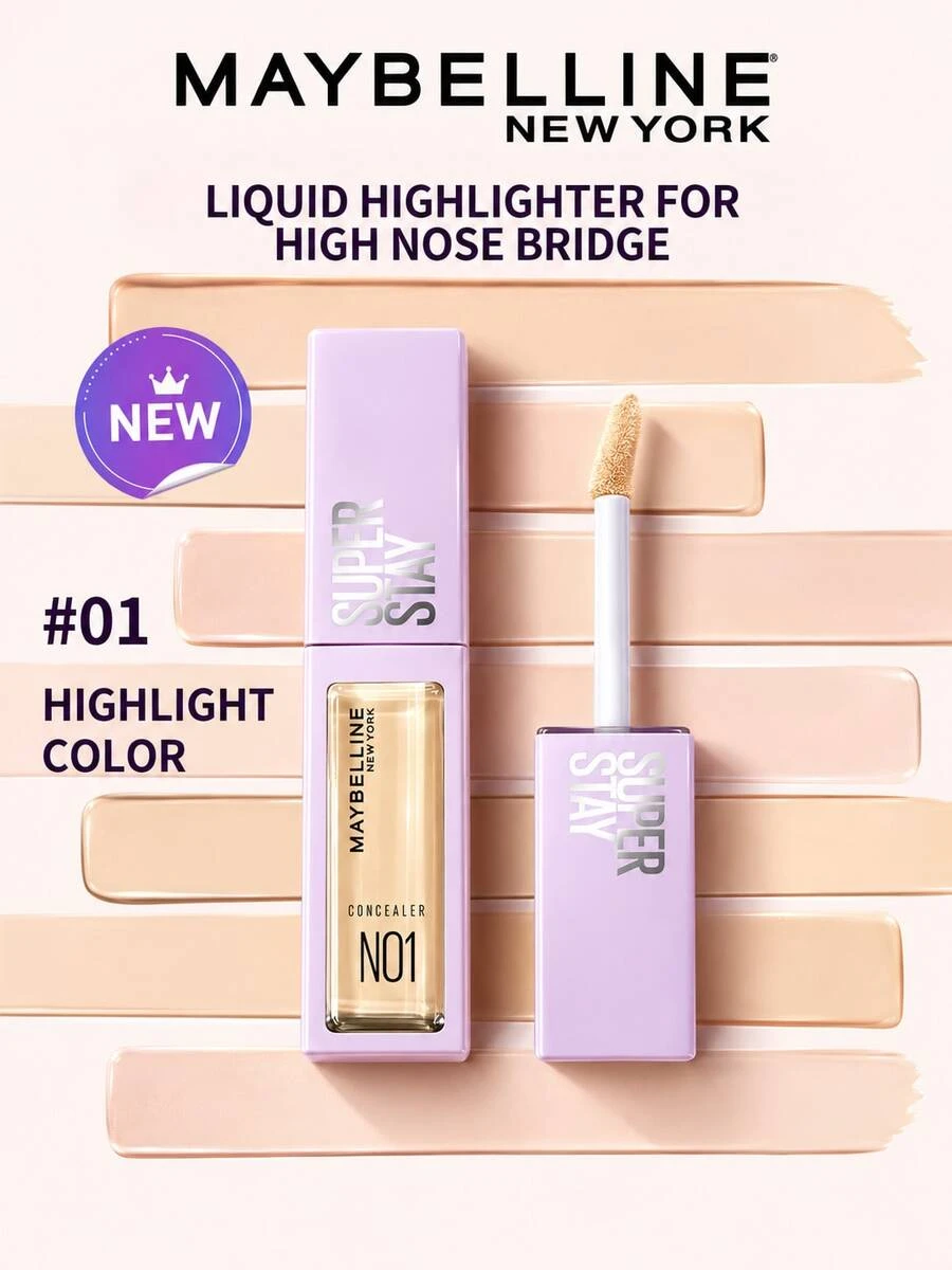 Maybelline 美宝莲持久遮瑕膏 N01 CN,10ml - #01 Highlight color - 查看 1