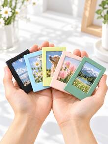 30pcs 3-Inch Mini Classic Vertical Photo Frames, Simple Colorful Creative Photo Frame Stands, Party Holiday Gifts (Non-Magnetic) - Multi-color - View 8