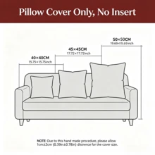 1pc ( No Insert)Off White Boucle Textured Lumbar Pillow Cover, Rectangular Decorative Throw Cushion Case For Bed Sofa Living Room, Cover ONLY, No Pillow Insert - White - View 9
