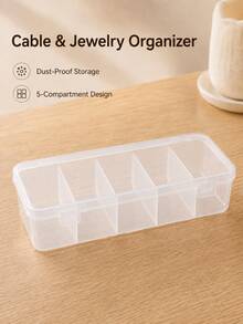 3 piezas Cajas de gestión de cables, Organizador de cables de plástico duradero, Caja de almacenamiento impermeable y elegante, Adecuado para organización de cables en el hogar, oficina, dormitorio - Multicolor - Ver 10