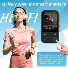 64GB MP3 Player, Bluetooth 5.3 Music Player With Clip, HiFi Sound Digital Music, Built-In HD Speaker, FM Radio, Voice Recorder, Earphones Included, MP3 Player For Kids - View 7