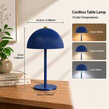 Portable Smart LED Desk Lamp, 1800mAh Rechargeable Battery, With Touch Sensor, 3-Color Adjustable Brightness, Easy Installation, Compact Design - Place Anywhere, Suitable For Bedside Table, Living Room, Bedroom, Dining Room, Patio Ambient Lighting, Holiday Gift - Desk Lamp - View 15