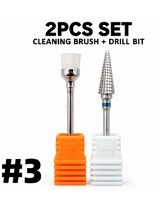 Easy Nail 2Pcs Nail Drill Bit Set Extra Coarse Coarse Medium Fine Extra Fine For Manicure Grinding Polishing - Multicolor - View 5