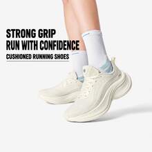 李寧 JINGHONG 2 COMFY 女款緩震保護跑步鞋 ARHW020 - 珠母白 - 查看 1