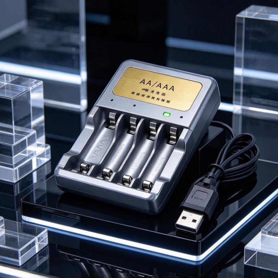 Battery Charging Accessories - Black - View 1