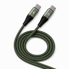 240W USB-C To USB-C Fast Charging Cable, Nylon Braided Charging Cable (1m/2m, 6 Colors Available), Compatible With IPhone 15, And - Army Green - View 9
