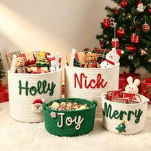 Keranjang Hadiah Natal Pilihan Beragam yang Dipersonalisasi, Keranjang Hadiah Pesta yang Disesuaikan, Dekorasi Natal, Hadiah Natal, Produk Natal Baru - MultiWarna - View 4