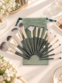 Professional Makeup Brush Set, Soft Dense Face And Eye Cosmetic Brushes For Foundation, Powder, Blush, Contour, Highlighter, Eyeshadow, Concealer, Eyeliner And Blending, Multi-Purpose Beauty Brush Kit For Full Face Makeup, Daily Use, Home And Travel - Multicolor - View 14