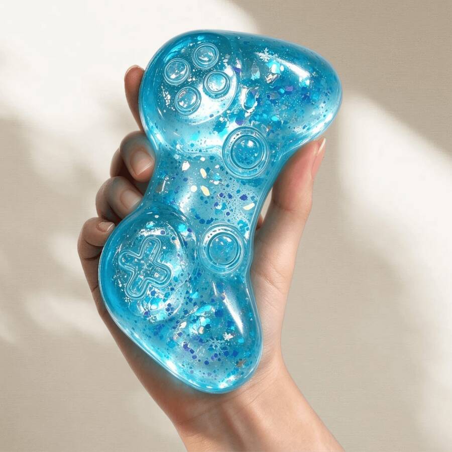 1 Buah Mainan Squish Fidget Bergaya Pengontrol Game, Mainan Jepit Tangan yang Dapat Digunakan Kembali, Mainan Sensorik Pereda Stres, Mainan Dekorasi Meja Kreatif, Mainan Rekreasi untuk Melatih Tangan untuk Penggunaan Sehari-hari - MultiWarna - View 1