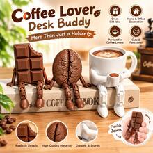 3/1pc Exquisite Movable Coffee Cup, Cute Coffee Bean, Moka Pot, Chocolate Mini Model Decor, Suitable For Cafe, Living Room, Bedroom, Study, Bar, Home Decoration, Creating A Relaxed And Cozy Atmosphere Stylish Display Model - Material Upgrade - View 1