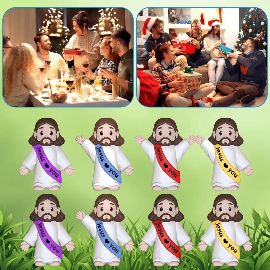 30/10/1pc Mini Figurines, Mini Statues, Adult Mini Statues, Easter Egg Fillers, Hide And Seek, Sunday School Party Favors (Random Color) - Multicolor - View 1