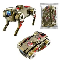 2-In-1 Transform Mechanical Robot Dog , Dual Mode Fingertip Gyro Stress Relief Toy, Metal Novelty Desktop Collectible Toy For Teens, Christmas Gift, New Year Gift - Multicolor - View 6