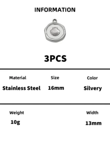 Stainless Steel 18K Gold Plated Embossed Multi‑Pattern Disc Pendants,Tarnish Resistant Waterproof DIY Jewelry Making Charms For Bracelets Necklaces - Multiple Styles - View 33
