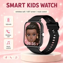 QAGSFLC [Smart Watch]1.83-Inch HD Touchscreen Smartwatch With Silicone Strap, Supports Bluetooth Calling, Message Notifications, Calorie Tracking, Sports Tracking, Stopwatch, Weather Forecast, Music Control, Compatible With Android/IOS Phones - Multicolor - View 16