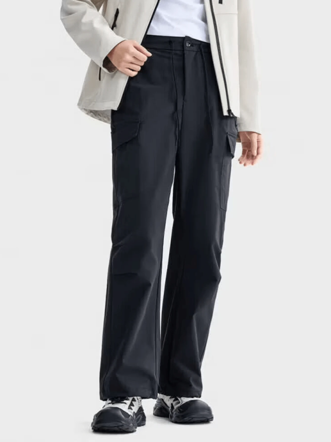 CAMEL CROWN Women's Cargo Pants, High Stretch Wear-Resistant 2-In-1 Outdoor Breathable Straight Woven Trousers - Phantom Black - View 1
