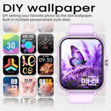1 buah Smart Watch Pria & Wanita, Layar Sentuh Penuh 1,83 inci, Baterai 180mAh, Panggilan/Jawab Panggilan, Penghitung Langkah, Kalori, Pelacak Olahraga, Alarm, Notifikasi Panggilan & Pesan; Smart Watch Olahraga Multifungsi, Kompatibel dengan Android dan iOS - MultiWarna - View 4