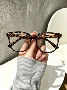 3 Pairs/1 Pair Square Frame Daily Wear Glasses, Suitable For Men And Women. Designed In Campus Style, These Glasses Can Flatter Your Face Shape. - Transparent - View 3