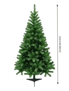 Green Artificial Pine Needle Christmas Tree, Dense Full Foliage, With Stable Base, Multiple Sizes Available, Christmas Home Decoration, Suitable For Home, Holidays, Shop Window, Party Decorations And Christmas Decor - Multiple Specifications - View 12