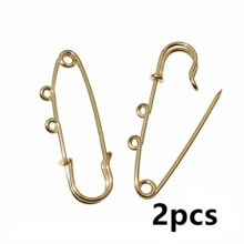 2pcs Stanless Steel Safety Pins Brooch Blank Base 50/70mm With 1/2/3/4/5 Rings Safety Pins Craft Jewelry Making Findings - Brooch Base - View 16