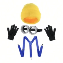 Themed Role Play Birthday Party Decoration Costume Set, Including Party Hat, Cartoon Character Glasses, Perfect For Christmas, Halloween And Themed Event Decoration Set, Cosplay Christmas Outfit Set - Role-playing Set - View 2