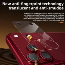 1pc Lens Base Protector Film For PhoneDUO/18 Pro Max/18 Pro/17 Pro Max/17 Pro/17 Air, Fully Transparent Protection, Scratch-Resistant And Durable, Easy Installation, Camera Lens Protector Sticker - Clear - View 4