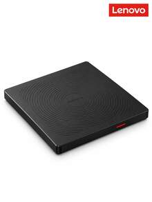 Lenovo Pembakar DVD eksternal, kecepatan baca/bakar 8x all-in-one, antarmuka ganda USB Type-C, drive optik eksternal universal untuk laptop dan desktop, pembaca dan pembakar cakram komputer TX708 QXA1P14058 - View 9