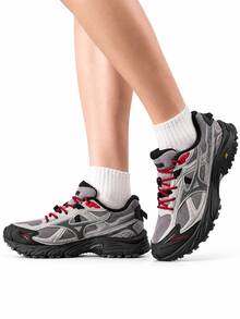 Mizuno 新款 FIYI TL V2 中性山系復古機能跑鞋 透氣網布休閒運動運動鞋 - 灰色/黑色 - 查看 1