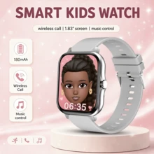 QAGSFLC [Smart Watch]1.83-Inch HD Touchscreen Smartwatch With Silicone Strap, Supports Bluetooth Calling, Message Notifications, Calorie Tracking, Sports Tracking, Stopwatch, Weather Forecast, Music Control, Compatible With Android/IOS Phones - Multicolor - View 12