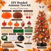 1pc DIY Beaded Christmas Tree Craft Kit With Tools, Colorful Beads & Ornament Components For Handmade Tabletop Holiday Display, Xmas Home Decor, Room Decor, Festive Party Decoration, Seasonal Craft Project, Handmade Gift & Winter Home Display - DIY Christmas Tree - View 13
