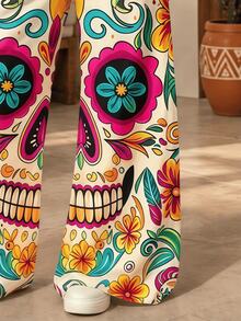 Women Pants - Multicolor - View 2