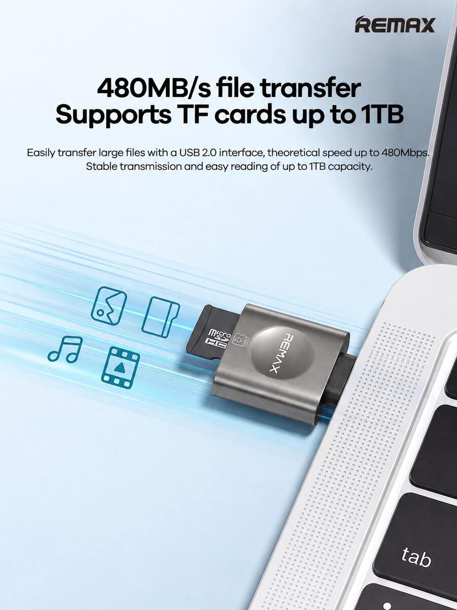 DK02 TF Card Reader OTG Adapter Portable Card Reader For Phone, Computer, Tablet, Dash Cam, And Surveillance TF Memory Card High-Speed Read/Write Converter - View 1