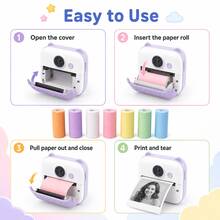 3/5/7/10Rolls Color Thermal Printer Paper For Mini Printer, 57 X 25mm, Mini Pocket Printer Paper For Most Instant Cameras, Instant Camera Refill Mini Printer Paper, Perfect For DIY Photos, Notes & Journals - View 8