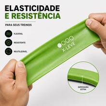 Kit 5 Faixas Elásticas Para Exercícios Treino Força Multifuncional Yoga Fisioterapia e Treino - Multicolorido - Visão 3
