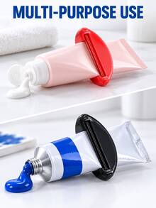8Pcs Toothpaste Squeezer, 4 Colors Randomly Shipped, Manual Rolling Tube Wringer & Toothpaste Dispenser, Reusable No-Waste Squeezing Tool For Toothpaste & Face Wash, Bathroom, Kitchen, Dorm, Back To School & Halloween Gift - One Size - View 9