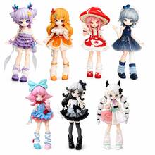 Mushroom 1/12 BJD Multi-Joint Movable Doll Blind Box (Non-Plush Filled), Anime Style Dress-Up Doll Figure, Exquisite Outfit Accessories, Desktop Collectible Decor And Birthday Gift - Mushroom - View 10
